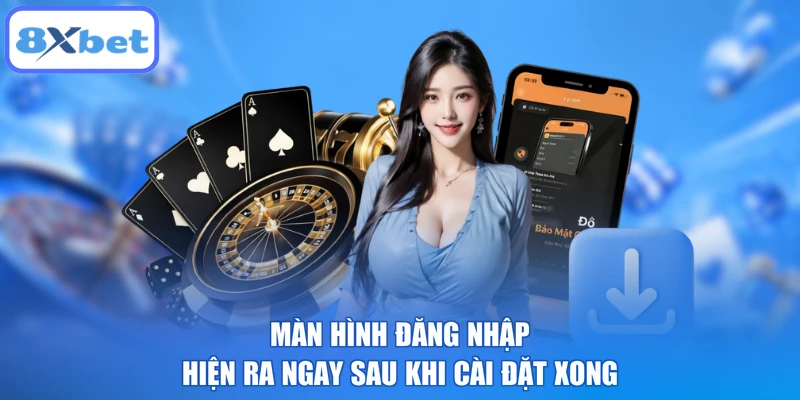 Màn hình đăng nhập hiện ra ngay sau khi cài đặt xong